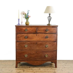M-5105 Antique Regency Mahogany Chest of Drawers Penderyn Antiques (1)