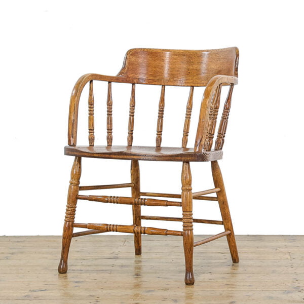 M-5114 Antique Edwardian Desk Chair Penderyn Antiques (2)