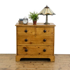 M-5119 Antique Victorian Pine Chest of Drawers Penderyn Antiques (1)