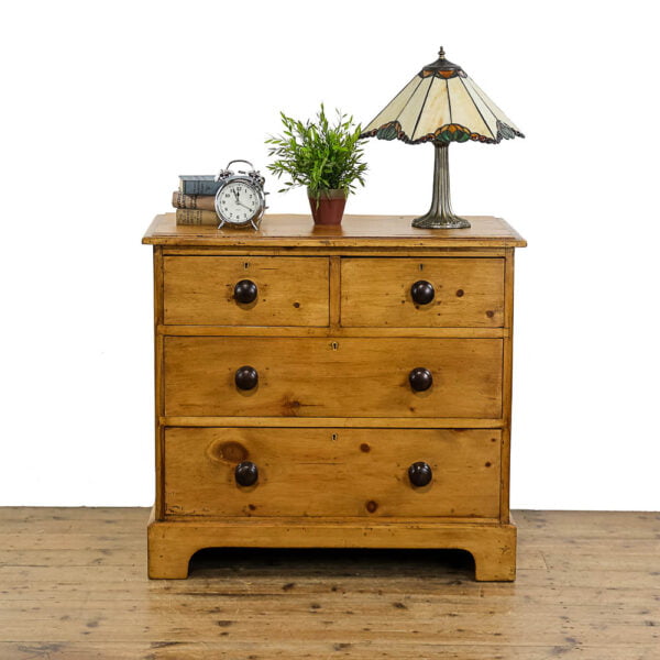 M-5119 Antique Victorian Pine Chest of Drawers Penderyn Antiques (1)
