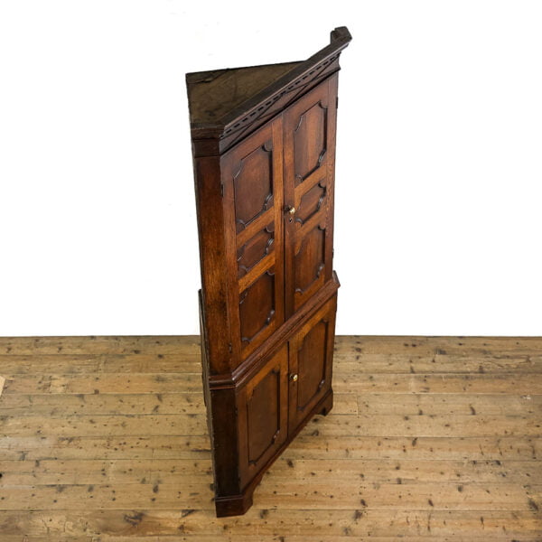 M-5133 19th Century Antique Oak Corner Cupboard Penderyn Antiques (6)