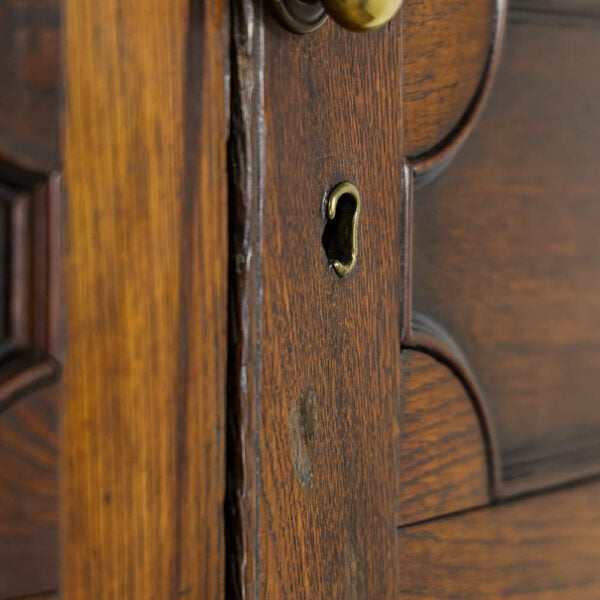 M-5133 19th Century Antique Oak Corner Cupboard Penderyn Antiques (7)