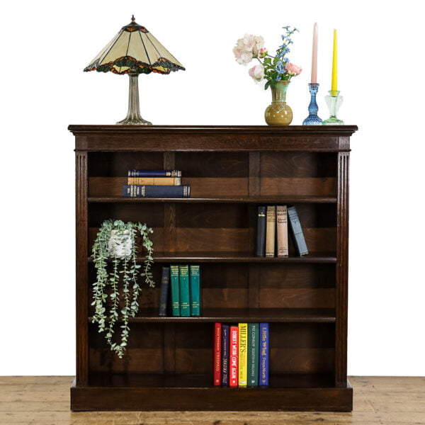 M-5135 Vintage Oak Bookcase Penderyn Antiques (1)