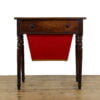 M-4947 Antique 19th Century Mahogany Ladies Worktable Penderyn Antiques (2)
