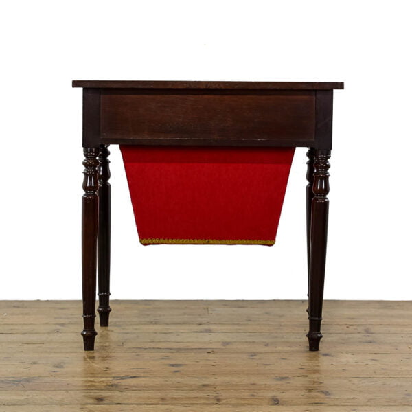 M-4947 Antique 19th Century Mahogany Ladies Worktable Penderyn Antiques (4)