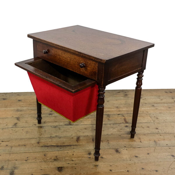 M-4947 Antique 19th Century Mahogany Ladies Worktable Penderyn Antiques (7)