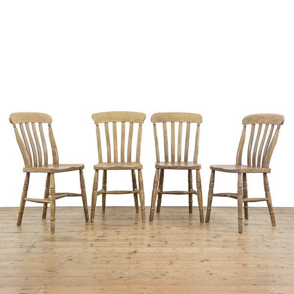 M-5122A Set of Four Antique Pine Chairs Penderyn Antiques (1)
