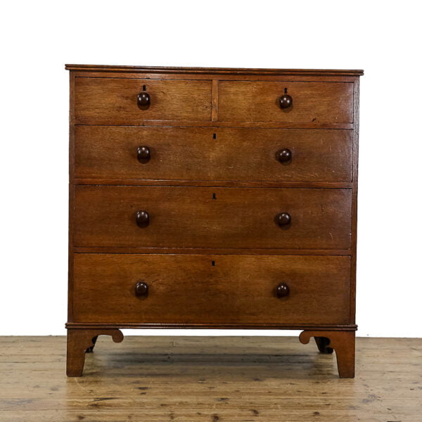 M-5126 Antique Oak Chest of Drawers Penderyn Antiques (1)