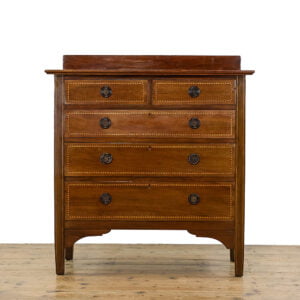 M-5164 Edwardian Mahogany Chest of Drawers Penderyn Antiques (2)