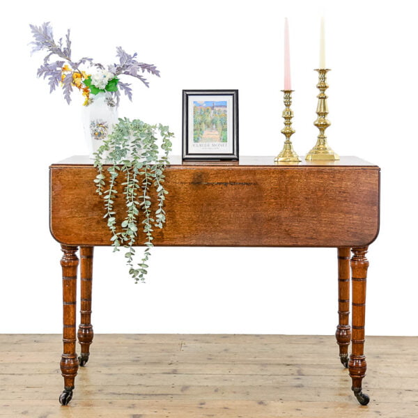 M-5175 Antique Victorian Pembroke Table Penderyn Antiques (1)