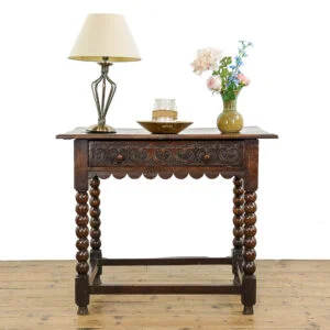 M-5185 Antique 18th Century Oak Side Table Penderyn Antiques (1)