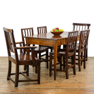 M-5132 Antique 19th Century Provincial Oak Farmhouse Table Penderyn Antiques (1)