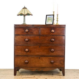 M-5144 Antique Victorian Mahogany Chest of Drawers Penderyn Antiques (1)