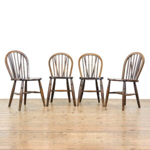M-5174A Set of Four Elm and Beechwood Ercol Chairs Penderyn Antiques (1)