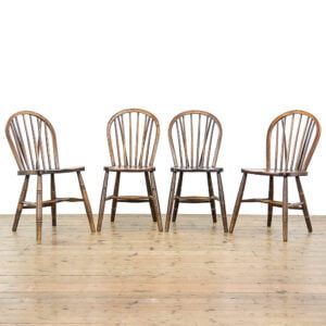 M-5174B Set of Four Elm and Beechwood Ercol Chairs Penderyn Antiques (1)