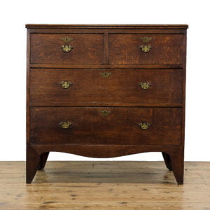 M-5238 Antique Georgian Oak Chest of Drawers Penderyn Antiques (1)