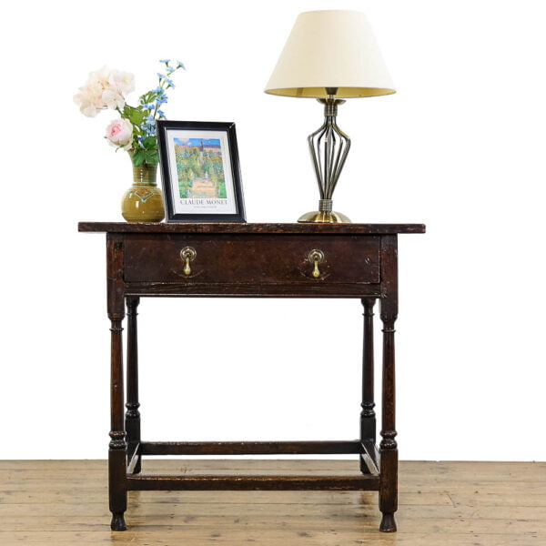 M-5240 Antique Charles II Oak Side Table Penderyn Antiques (1)
