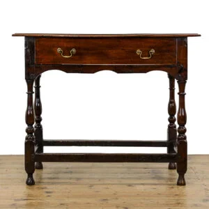 M-5241 Antique Early 18th Century Oak Lowboy Side Table Penderyn Antiques (2)