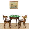 M-5254A Vintage Mahogany Demi Lune Card Table Penderyn Antiques (1)