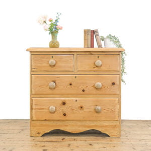 M-5300 Antique Victorian Pine Chest of Drawers Penderyn Antiques (1)