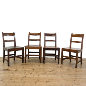 Antique Set of Four Welsh Oak Farmhouse Chairs Penderyn Antiques (1)