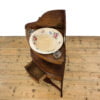 M-5266 Antique 19th Century Mahogany Bow Front Corner Stand Penderyn Antiques 5