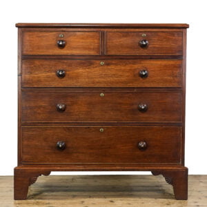 M-5270 Antique 19th Century Mahogany Chest of Drawers Penderyn Antiques (2)