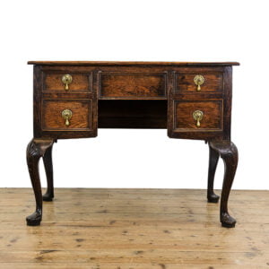 M-5274 Antique 18th Century Style Oak Lowboy Penderyn Antiques (1)