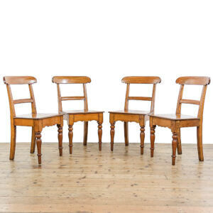 M-5305 Set of Four Antique Oak Farmhouse Chairs Penderyn Antiques (1)