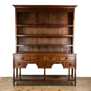 M-5307 Antique Early 19th Century Welsh Oak Dresser Penderyn Antiques (1)