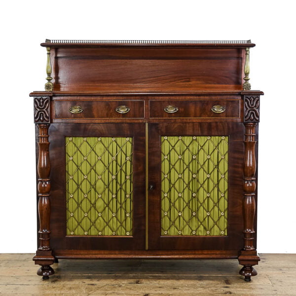 M-5309 Antique Georgian Mahogany Chiffonier Sideboard Penderyn Antiques (1)