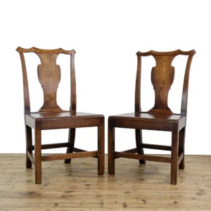 M-5313A Pair of Antique Welsh Oak Dining Chairs Penderyn Antiques (1)