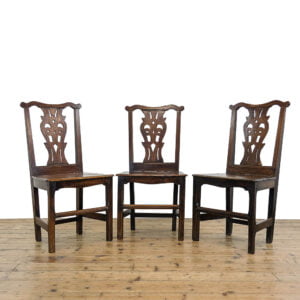 M-5313B Set of Three Antique Welsh Oak Dining Chairs Penderyn Antiques (1)
