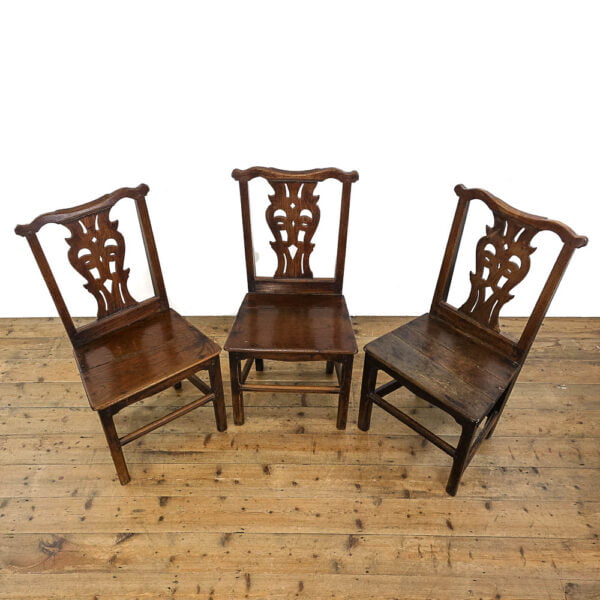 M-5313B Set of Three Antique Welsh Oak Dining Chairs Penderyn Antiques (5)