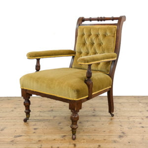 M-5323 Antique Victorian Upholstered Armchair Penderyn Antiques (1)