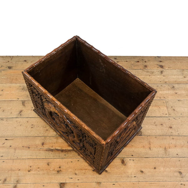 M-5335 Antique Oriental Carved Box Penderyn Antiques (6)