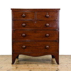 M-5343 Antique 19th Century Mahogany Chest of Drawers Penderyn Antiques (1)