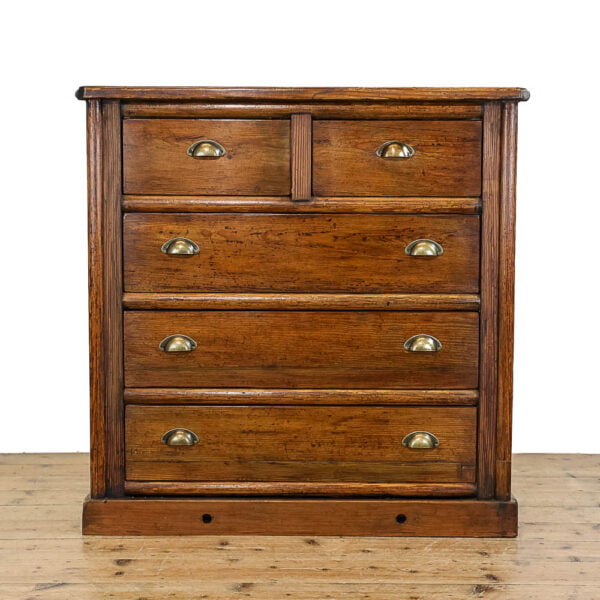 M-5347 Reclaimed Pine Slimline Chest of Drawers Penderyn Antiques (1)