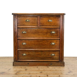M-5348 Reclaimed Pine Slimline Chest of Drawers Penderyn Antiques (1)