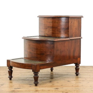M-S015 Antique Mahogany Library Steps Penderyn Antiques (1)