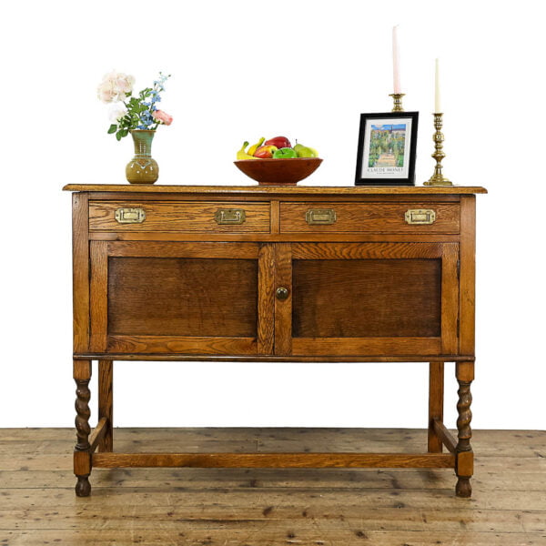 M-5136 Antique 20th Century Oak Sideboard Penderyn Antiques (1)