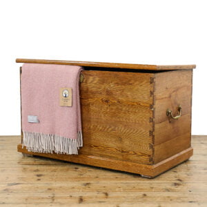 M-5327 Antique Pine Blanket Box Penderyn Antiques (1)