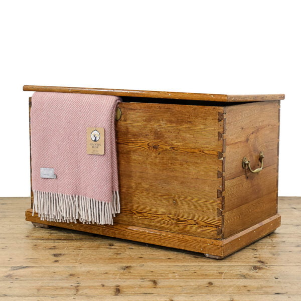 M-5327 Antique Pine Blanket Box Penderyn Antiques (1)