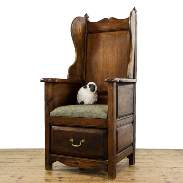 M-5341 Old English Style Lambing Chair Penderyn Antiques (1)