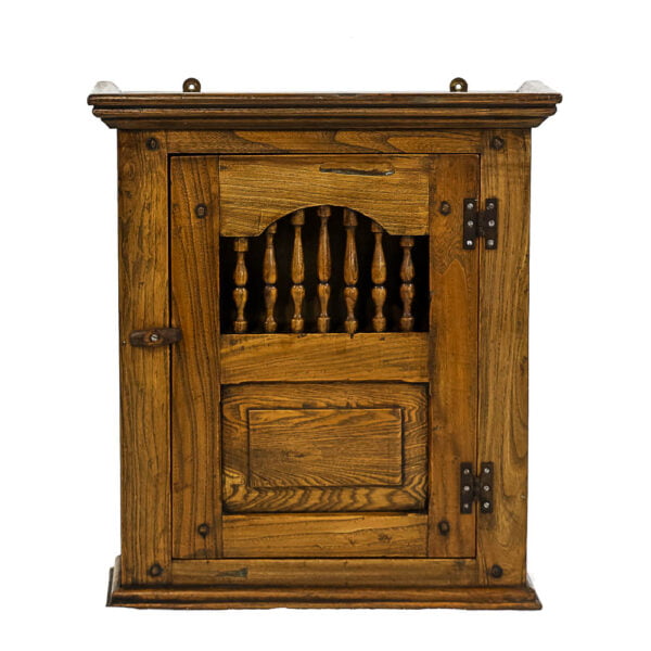 M-5357 - Small 18th Century Style Hanging Wall Cabinet Penderyn Antiques (1)