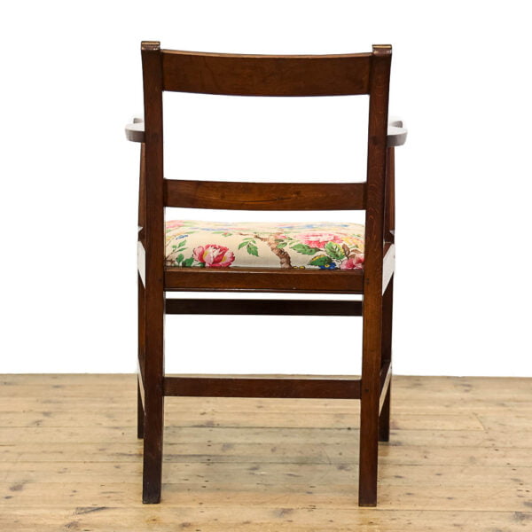 M-5366 Antique Country Oak Armchair Penderyn Antiques (4)