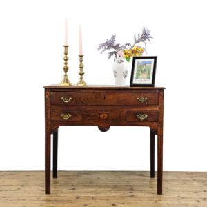M-5369 Early 19th Century Oak Lowboy Penderyn Antiques (1)