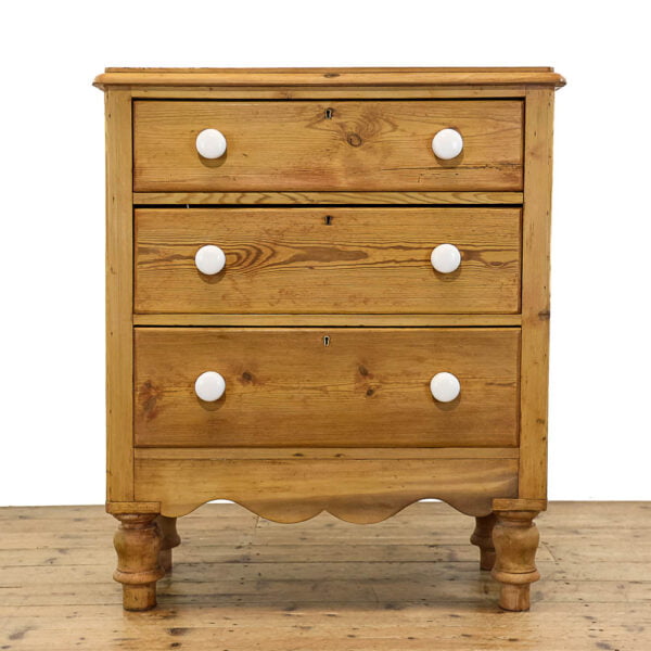 M-5375 Antique Victorian Pine Chest of Drawers Penderyn Antiques (2)