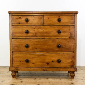 M-5376 Antique Victorian Stained Pine Chest of Drawers Penderyn Antiqes (1)