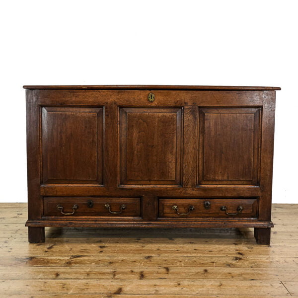 M-5407 Antique Georgian Oak Mule Chest Penderyn Antiques (4)